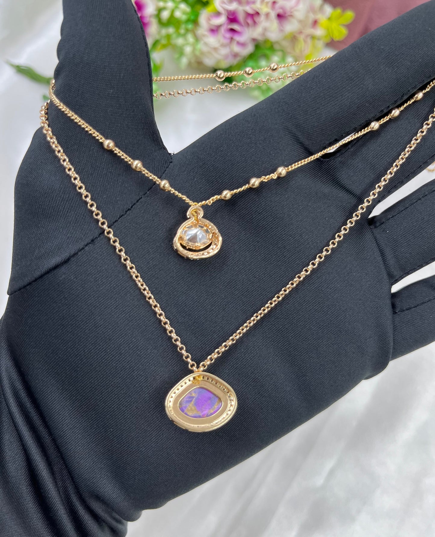 Kritika Dual Shine Necklace Set