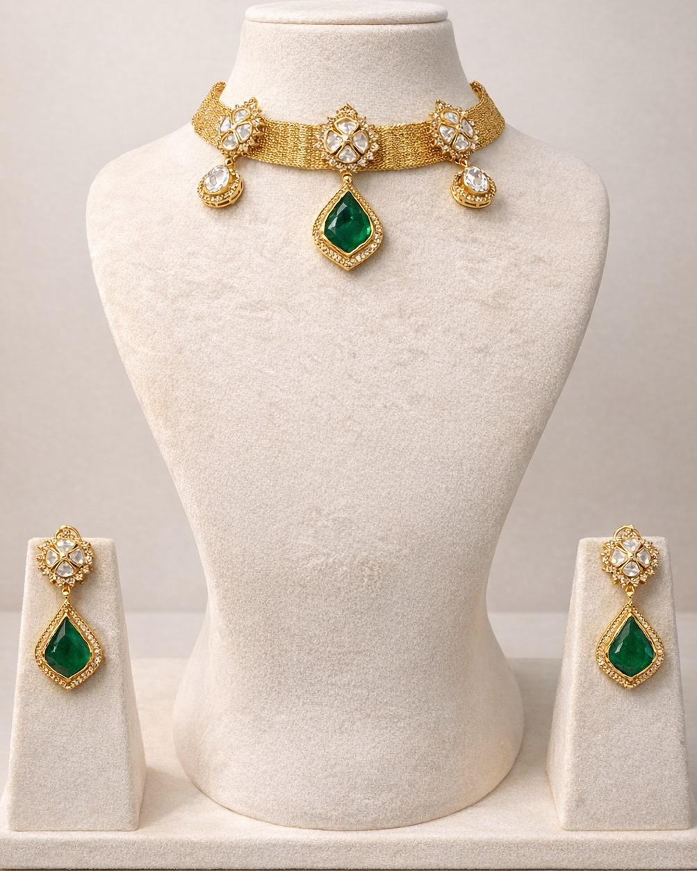 Imperial Emerald Mesh Choker-G754100