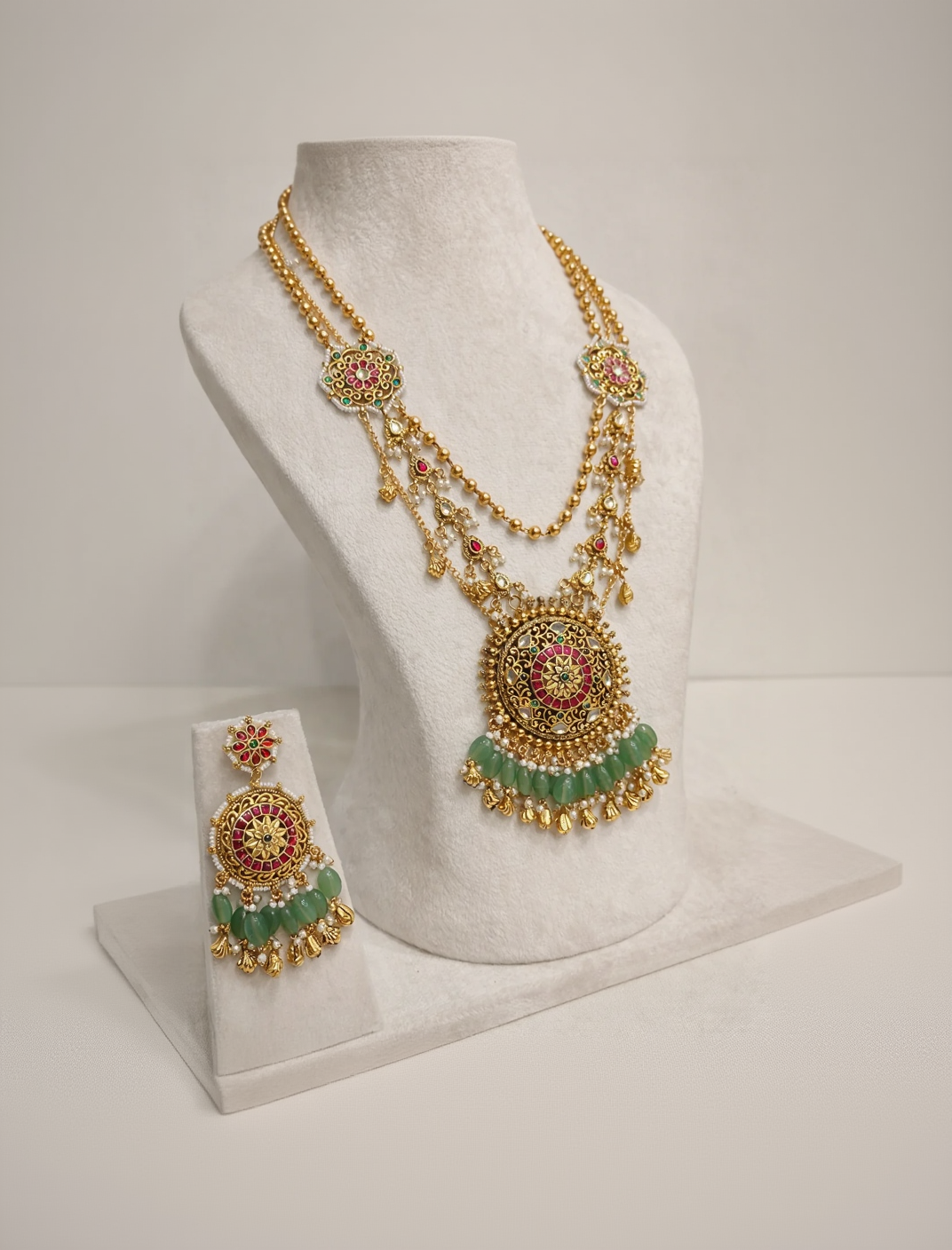Long Lariat Rani Heritage Necklace Set-G3518700