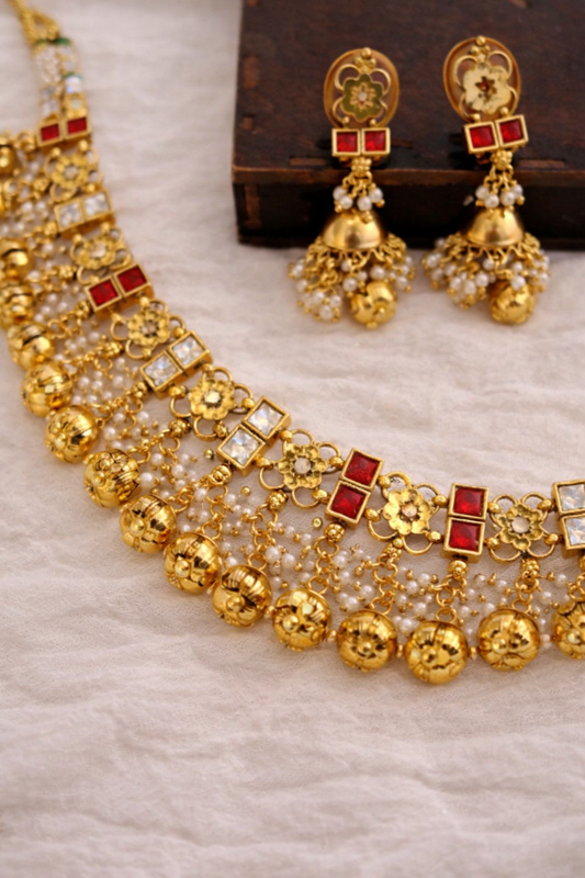 Zankar Ghunghru Necklace Set