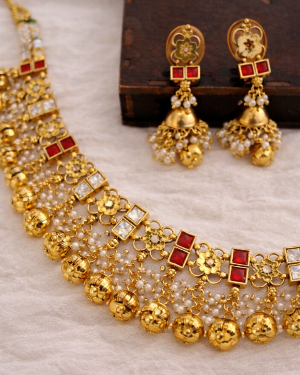 Zankar Ghunghru Necklace Set-G754600