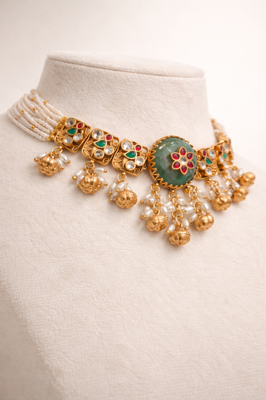 Green Onyx Heritage Choker Set
