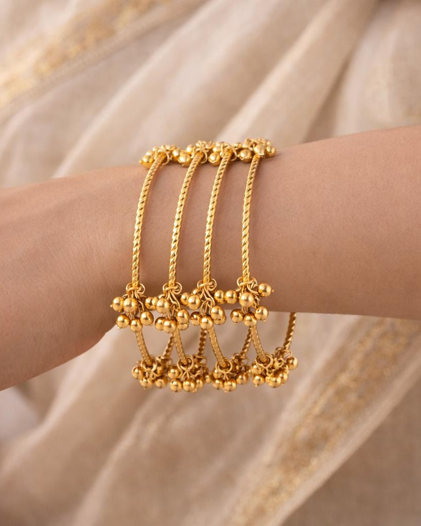 Kashmiri Jigle Bangles with Ghunghroo Charms-G351000