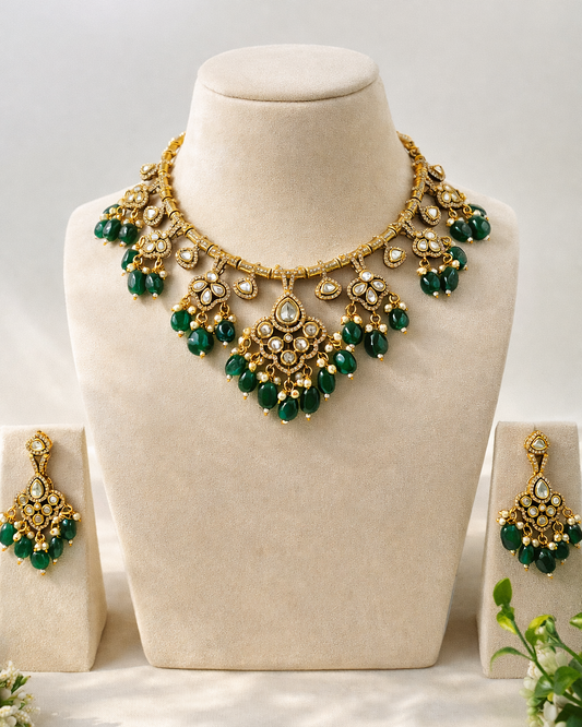 Green Pearl Drop Hassli-G753300