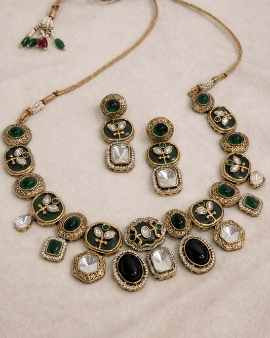 Sabyasachi Dropping Necklace Set-G355700