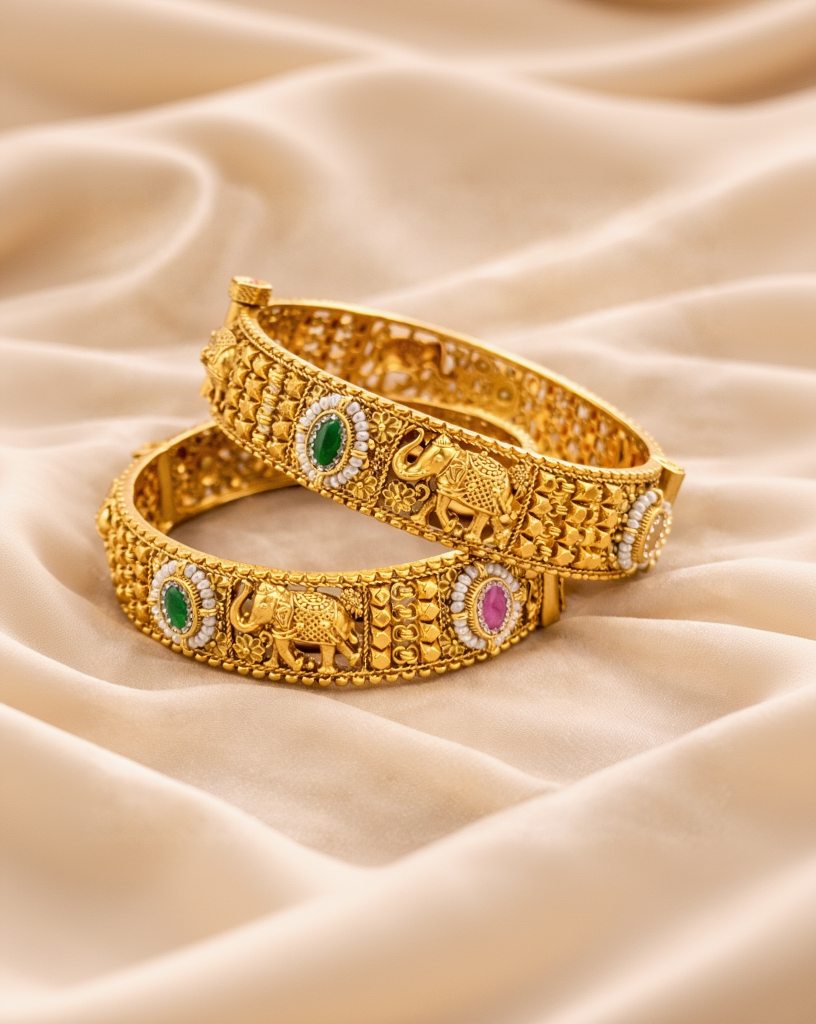 Chandan Elephant Bangles-G353000