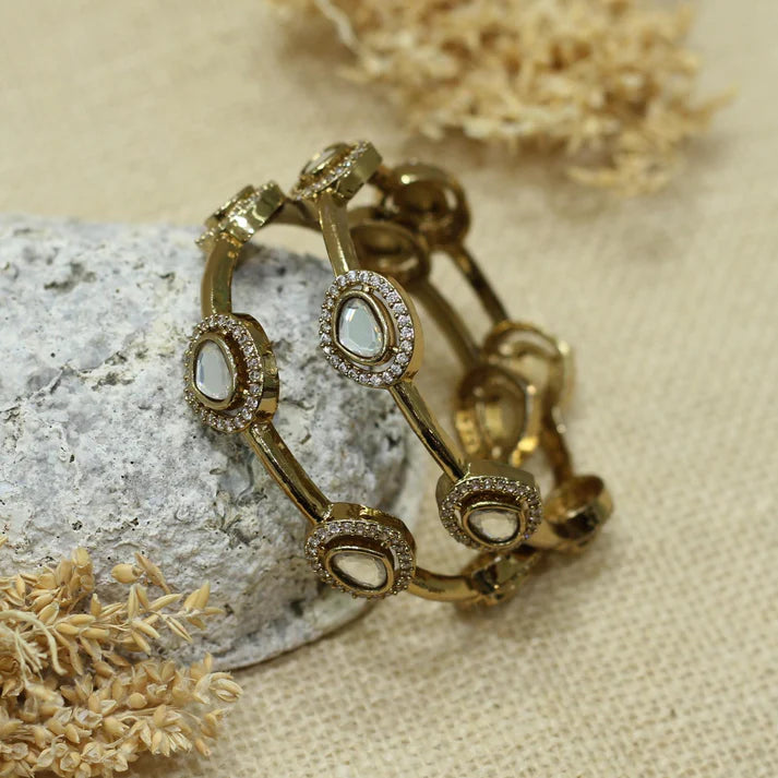 Mossainite White Bangles-G351300