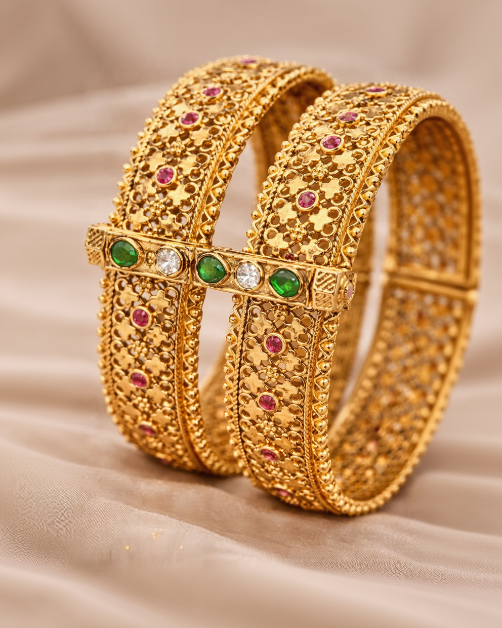 Chandan floral motifs Bangles-G352800