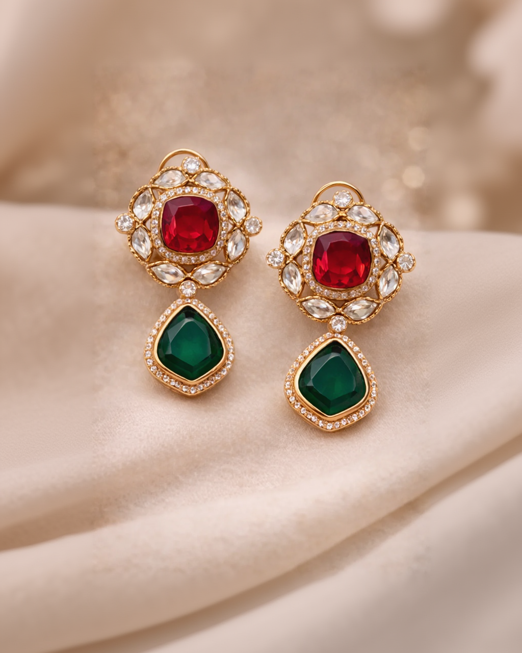 Russian Emerald Rubi Necklace-G755300