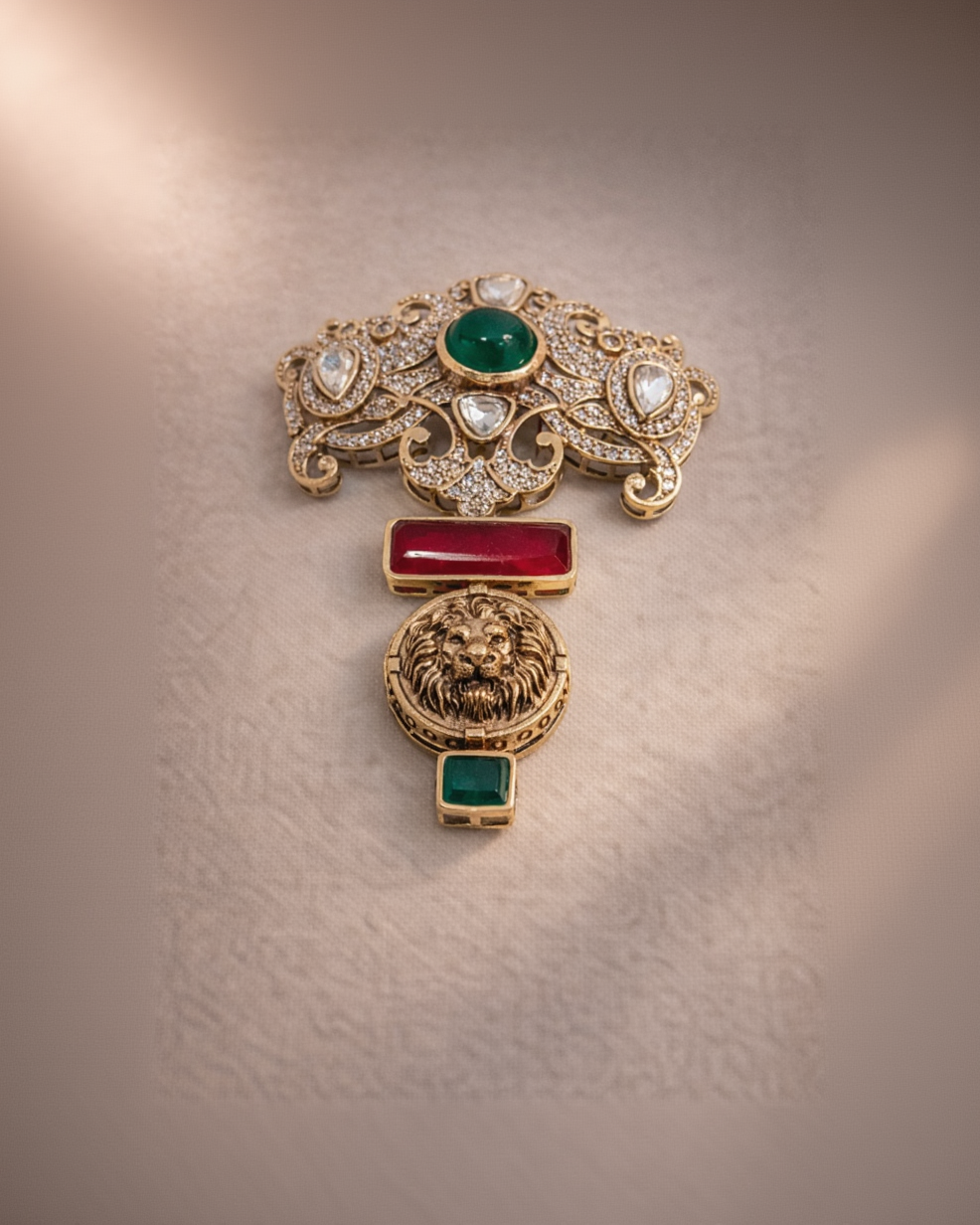 Mossainite Man Brooches-G351400