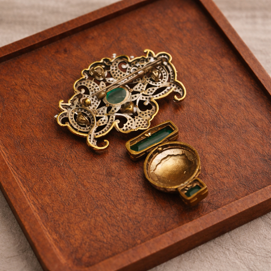 Sabyasachi Men/Women Rubby Brooch-G351300