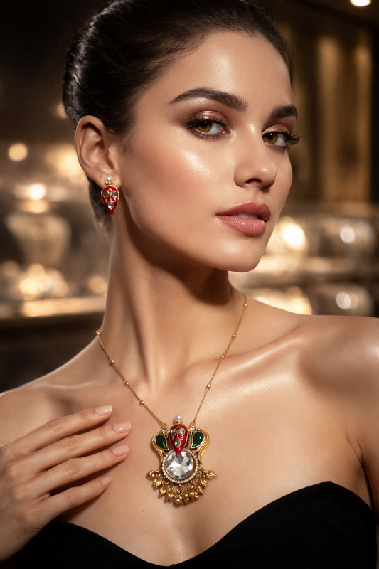 Haritage Jadav Pendant set