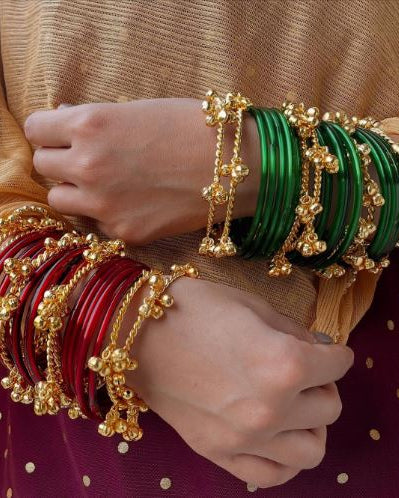 Fusion Kashmiri Ghunghroo Bangles-G351000