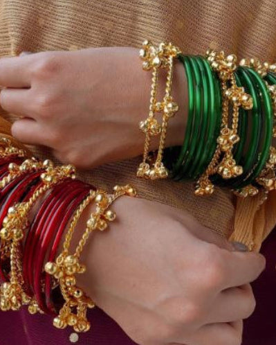 Fusion Kashmiri Ghunghroo Bangles-G351000
