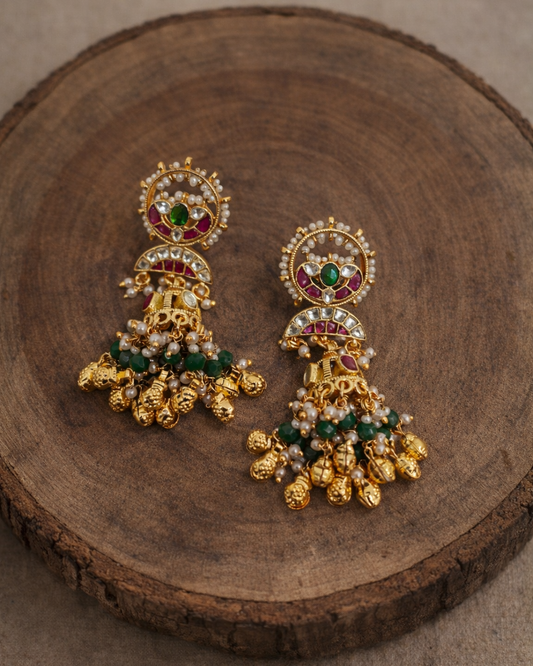 Jadau Kundan Heritage Earrings-G351800