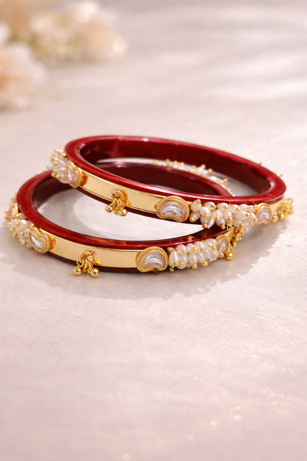Marhoon Pearl Chudi Bangles-G351100