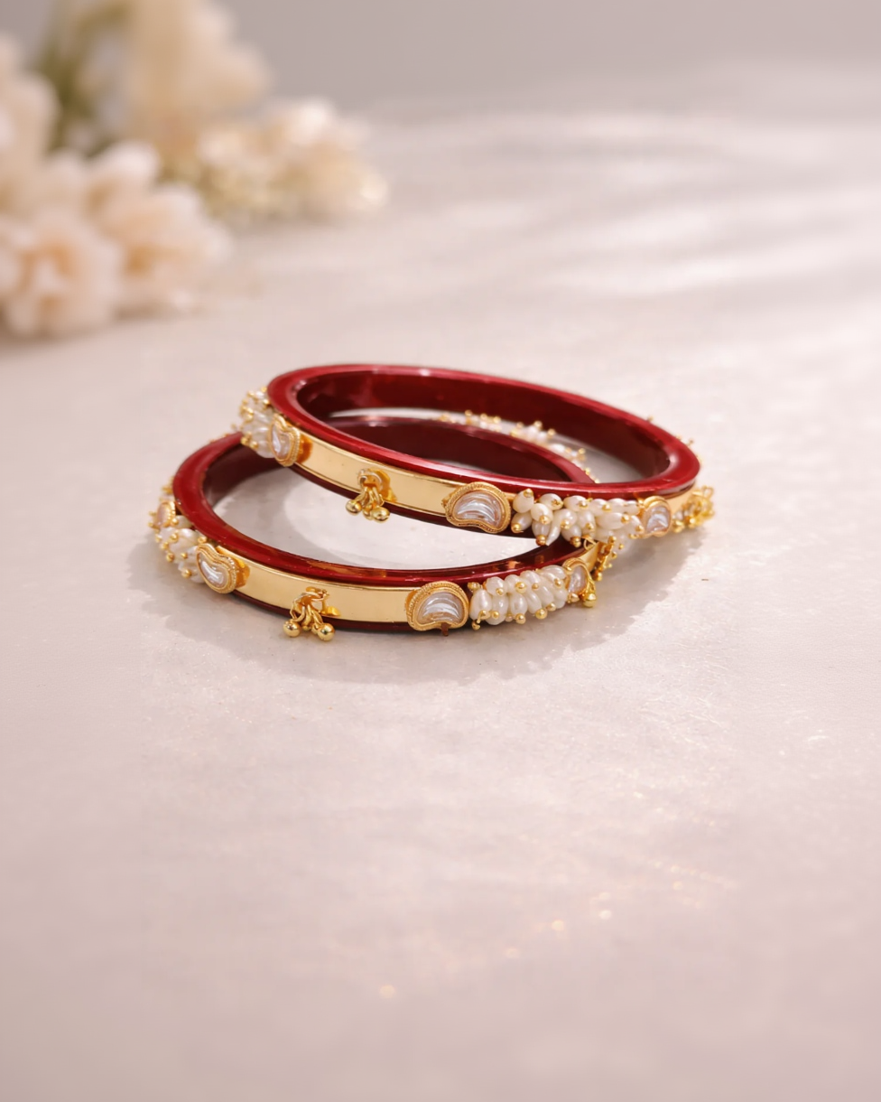Marhoon Pearl Chudi Bangles-G351100