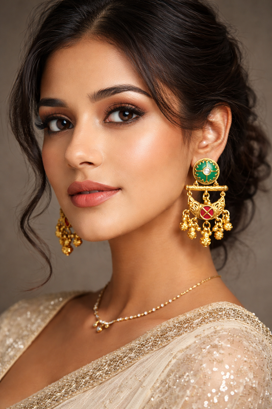 Heritage Gold-Toned Jumkha Earring-G351700