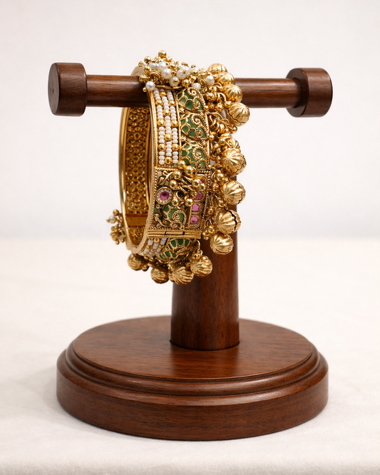 Heritage Tample Design Bangle(Set of 2)-G356800
