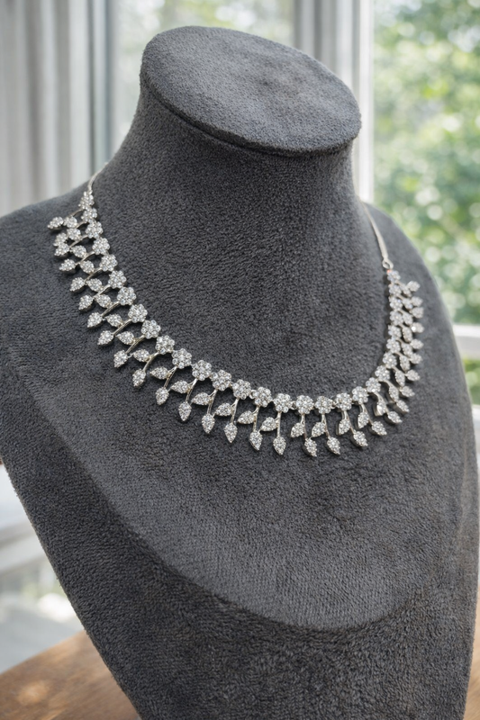 Nano American Daimond Necklace Set