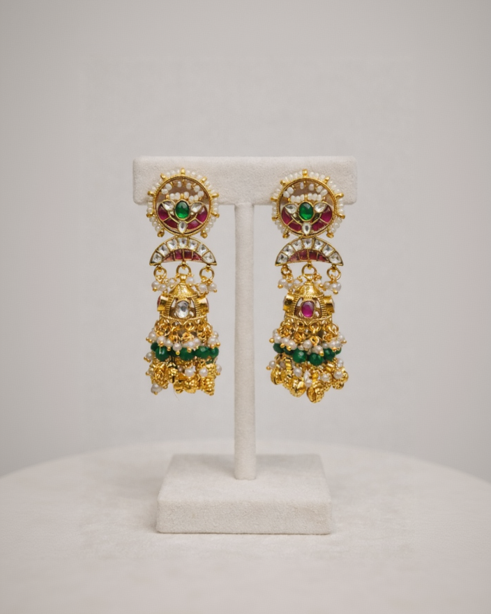 Jadau Kundan Heritage Earrings-G351800