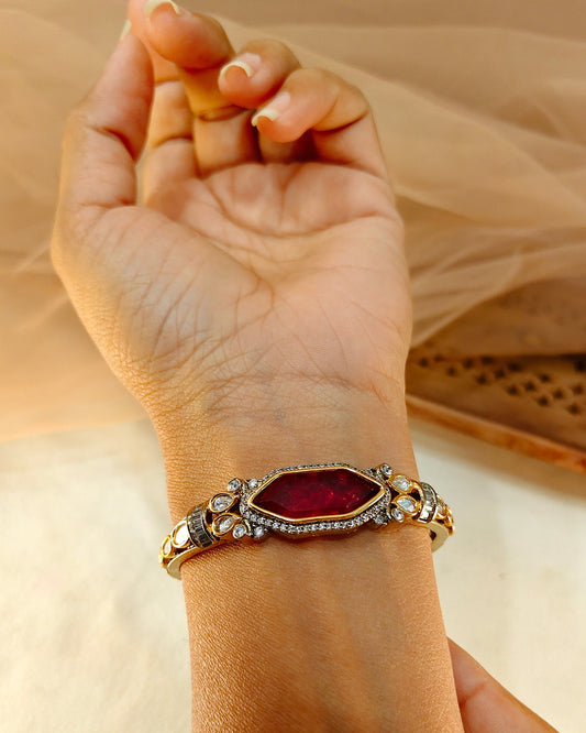 Moissanite Kada Bracelet-G191400