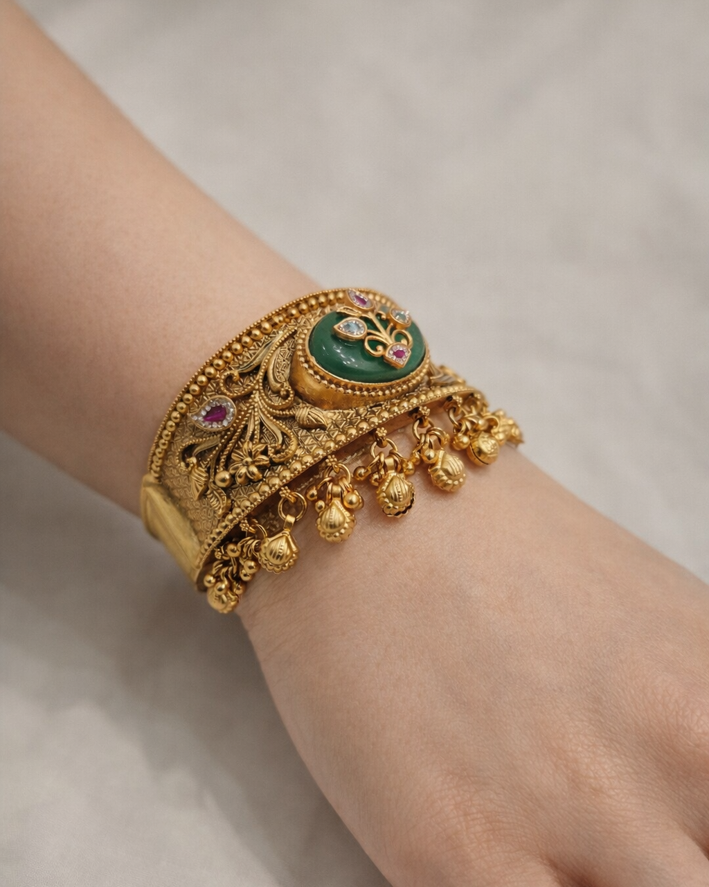 Gold Plated Rajwadi Bangles(Set of 2)-G354100