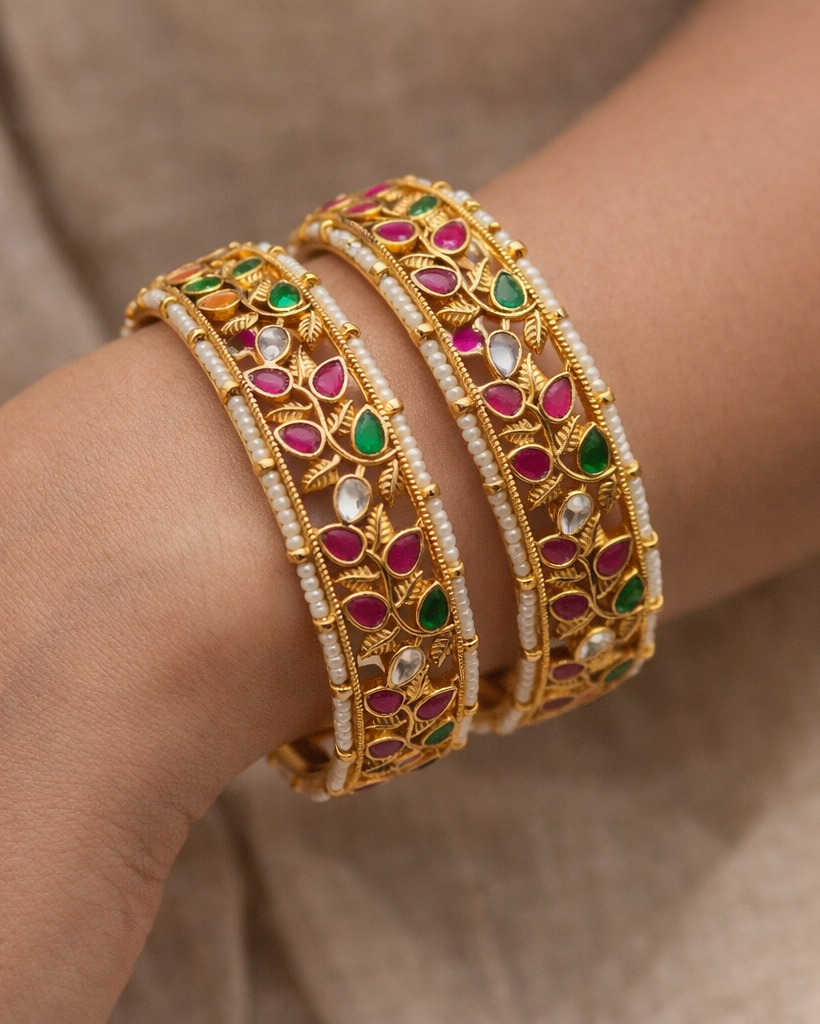 Jadav Heritage Bangles(Set of 2)-G355100