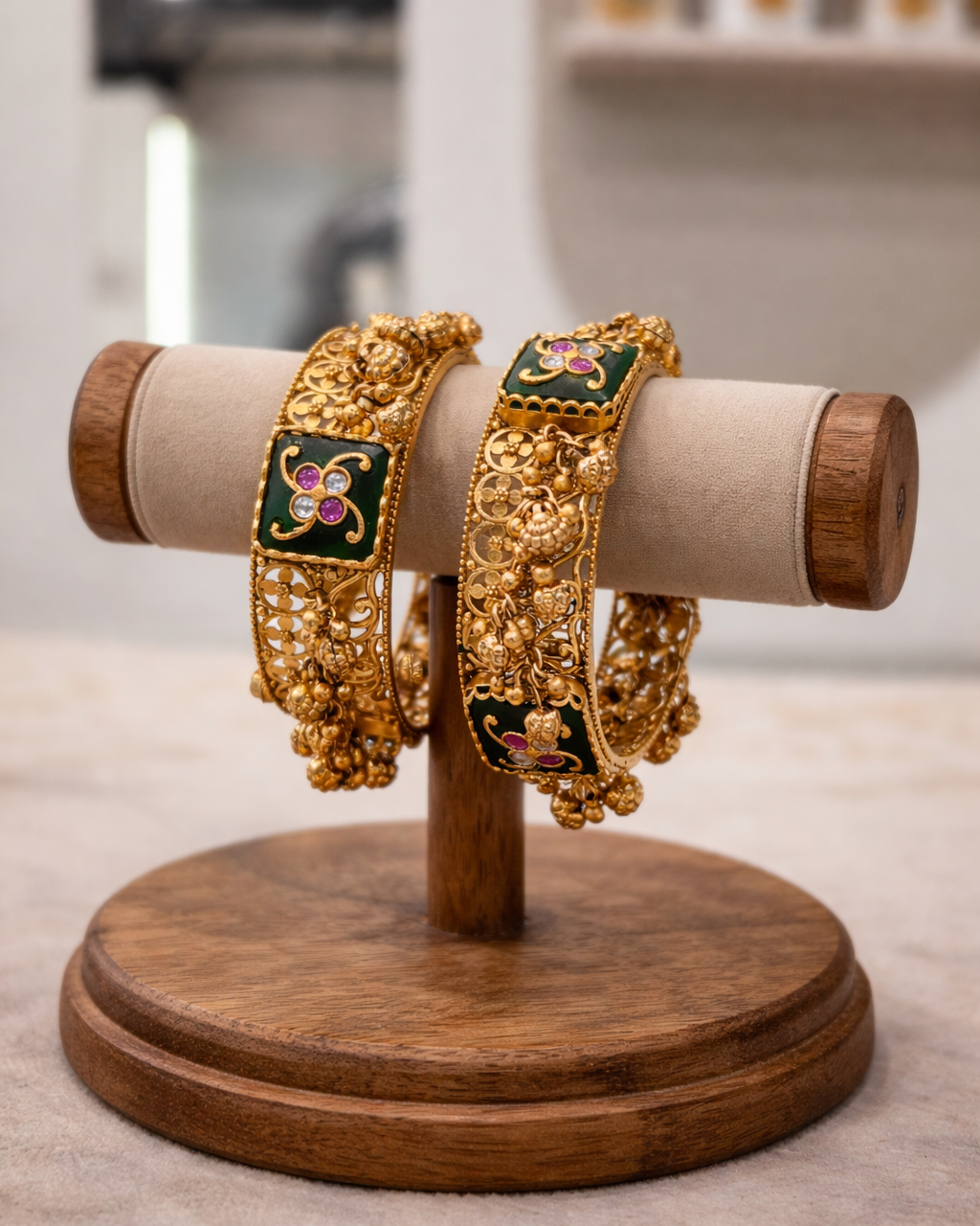 Heritage Antique Bangles(Set of 2)-G354400