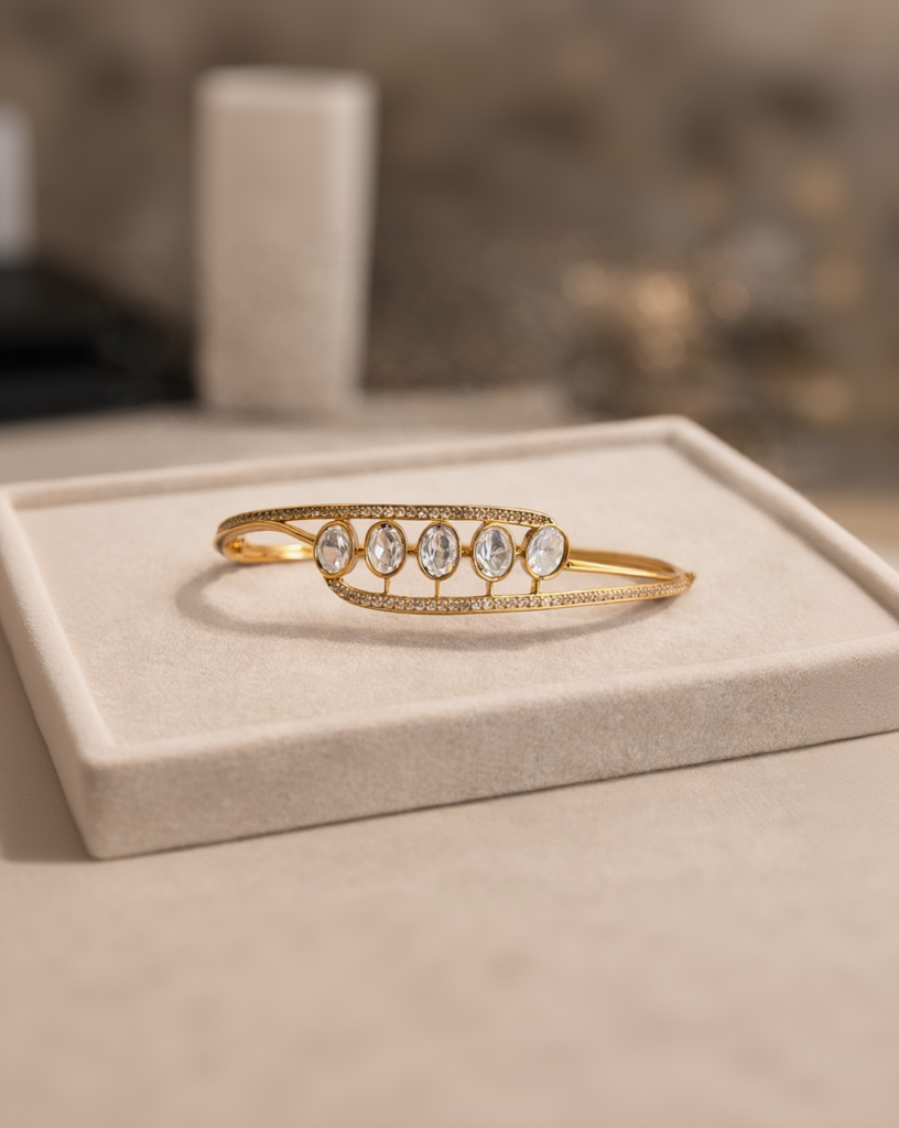 Delicate Moissanite Cuff/kada (Copy)-G351000