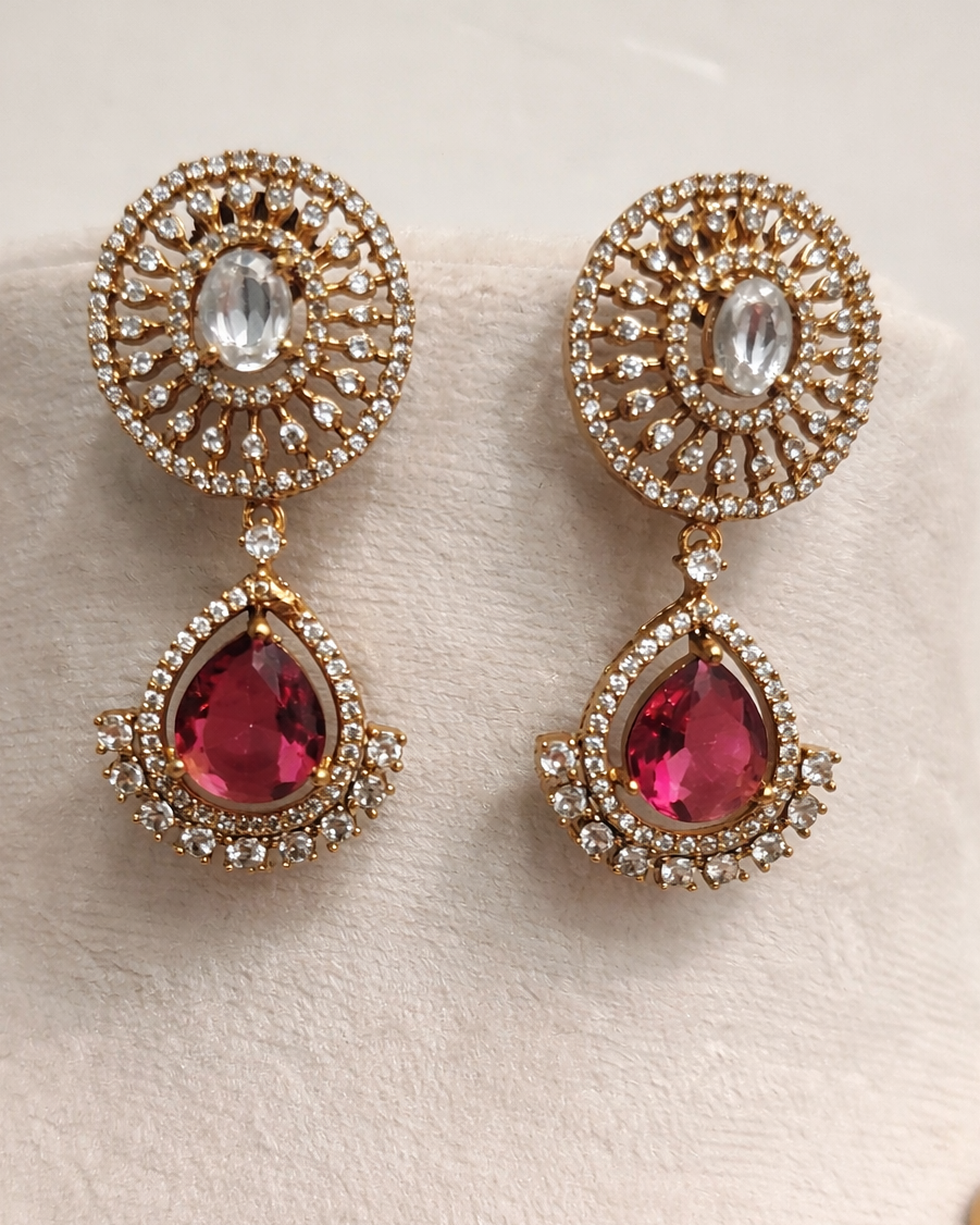 Rubnaa Bridal Diamond Necklace Set-G356300