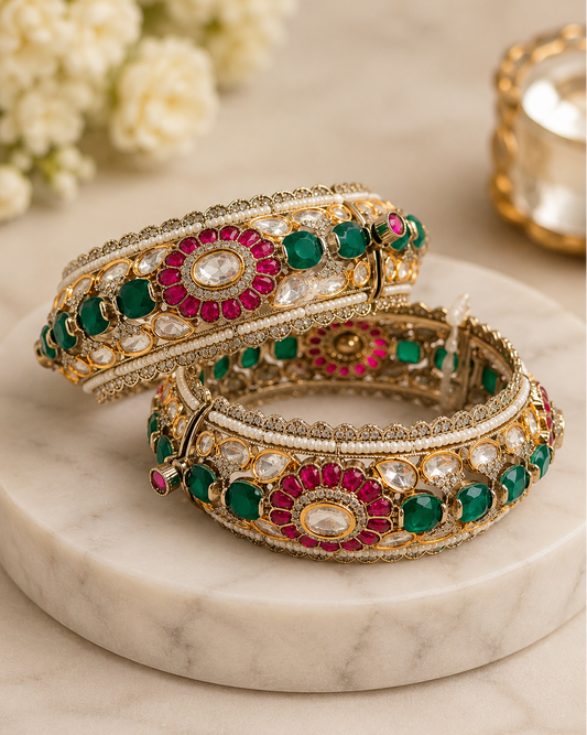 Pachi Kundan Bangles-G7511800