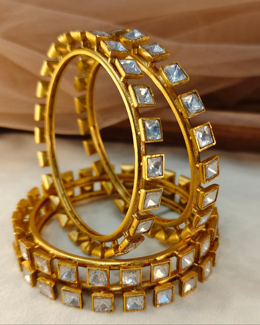 Polki Kundan Bangle Set(Set of 4)-G755000