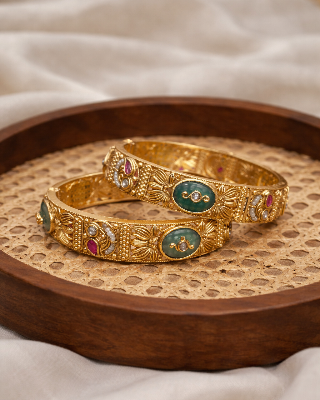 Nakshi Heritage Bangles(Set of 2)-G352800