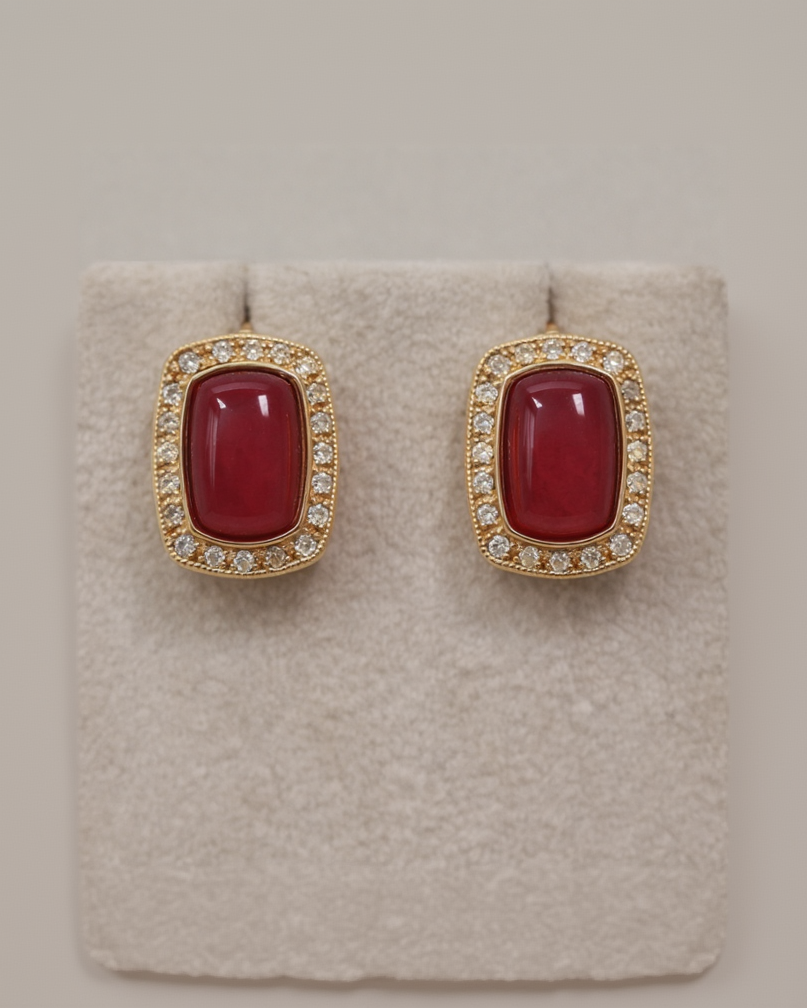 Ruby Mossonite Pendent Set-G352100
