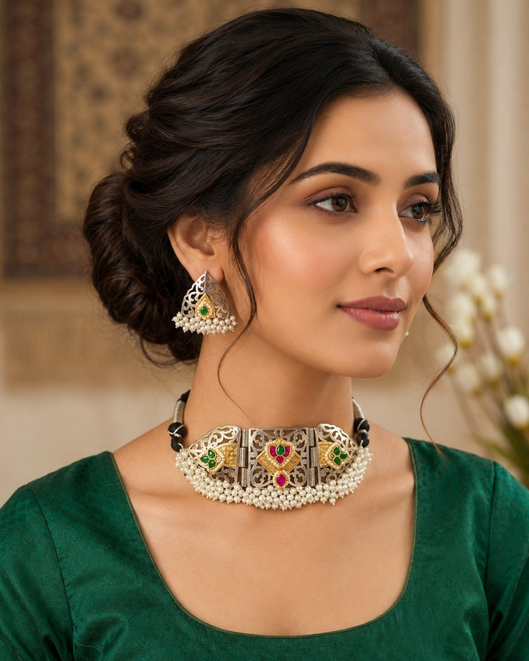 German Silver Chokar Set-G662400
