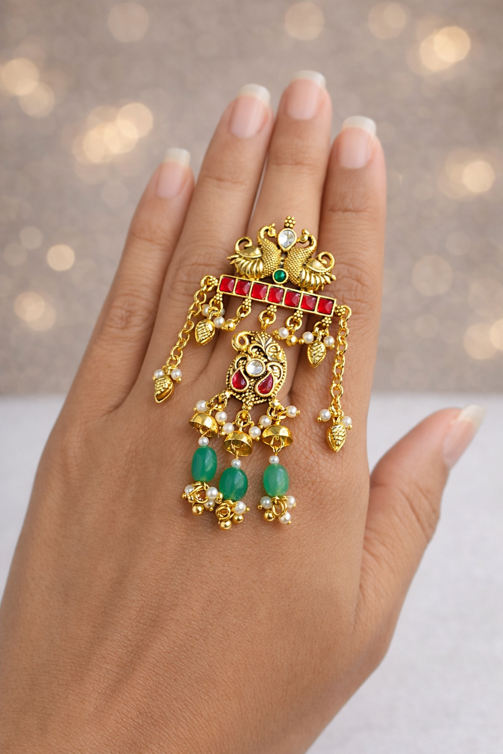 Heritage Peacock Statement Ring