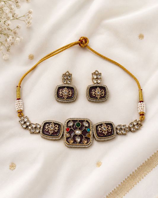 Kundan Choker Set-G662000