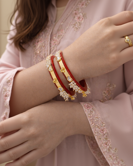 Marhoon Pearl Chudi Bangles-G351100