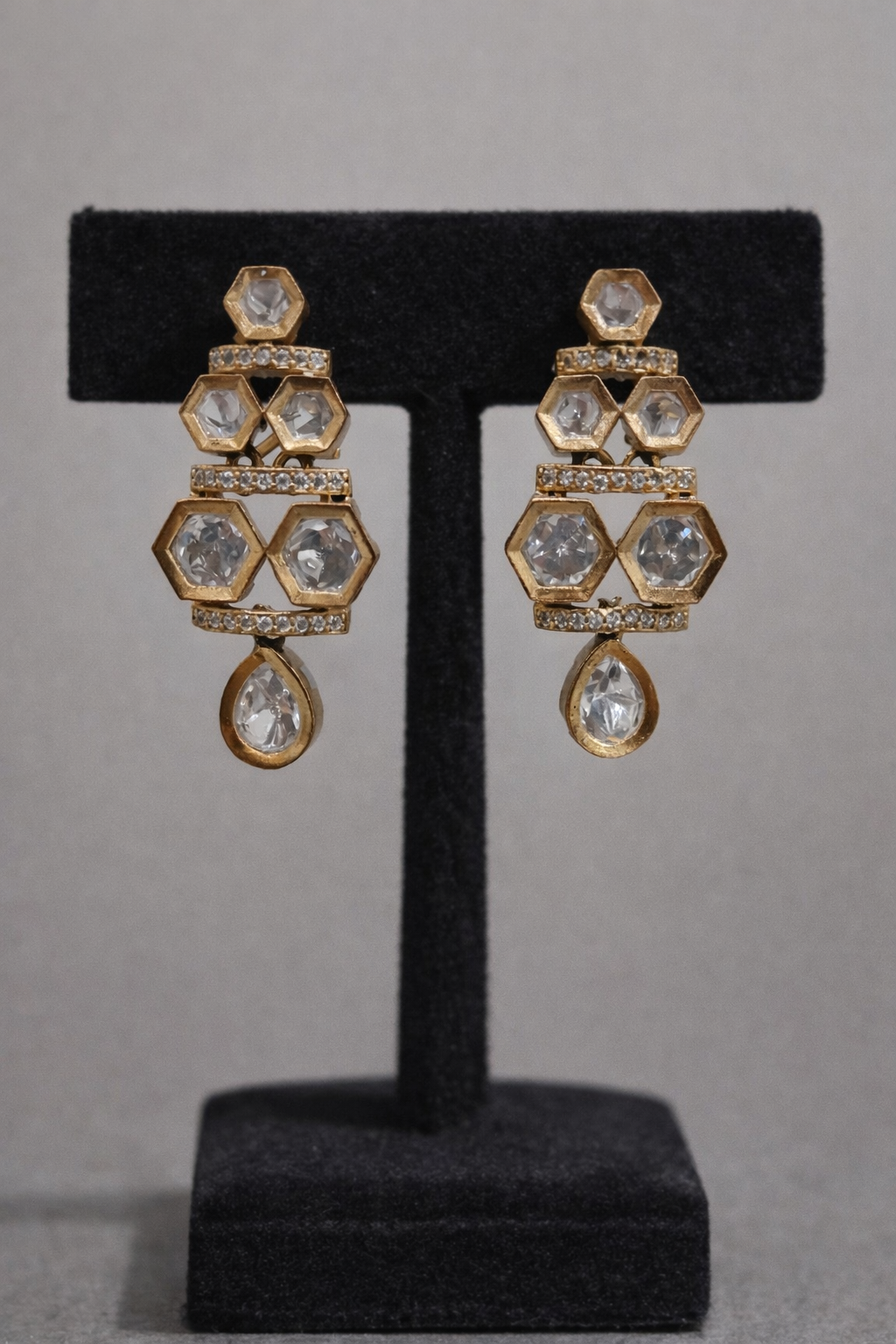 Antique Tone Mossonite Necklace Set