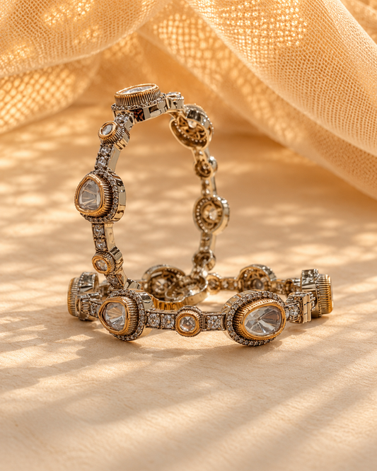 Moissanite Kada Bangles-BGL2325