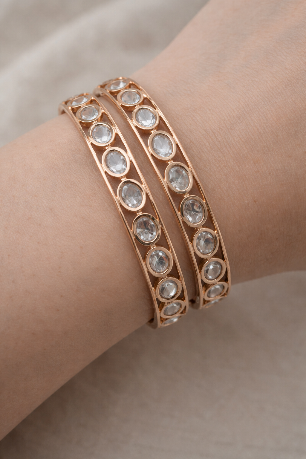 Kundan Polki Designer Bangles