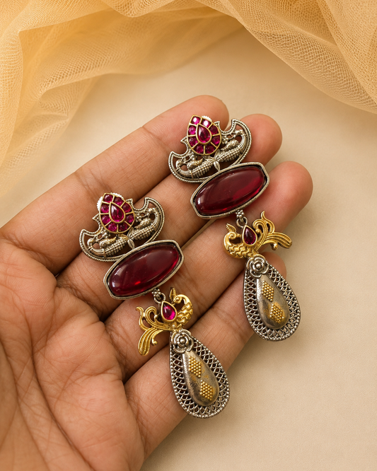 Fusion-Oxidised Earings-G11450