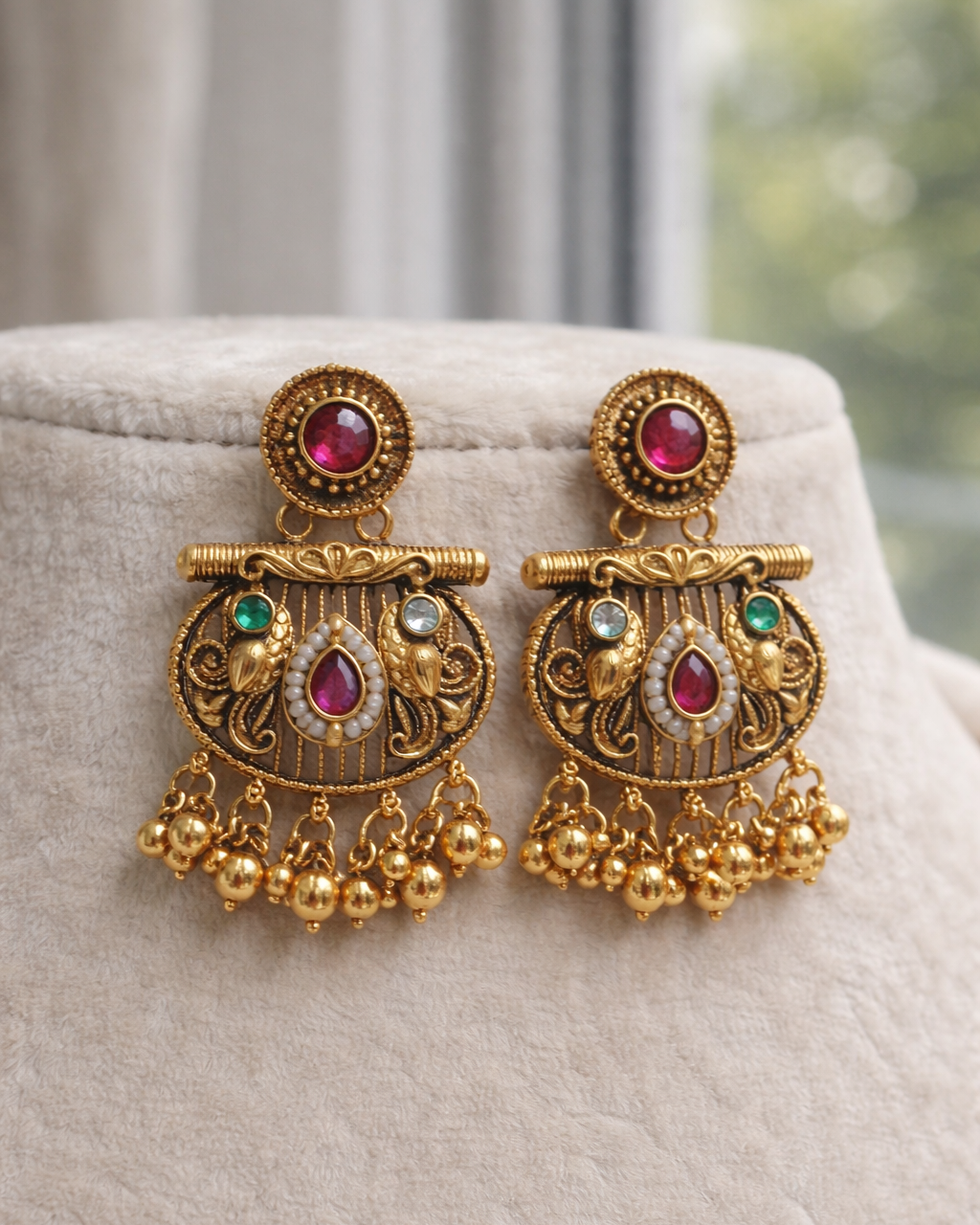 Ethnic Indian Heritage Style Pendant Set-G351800