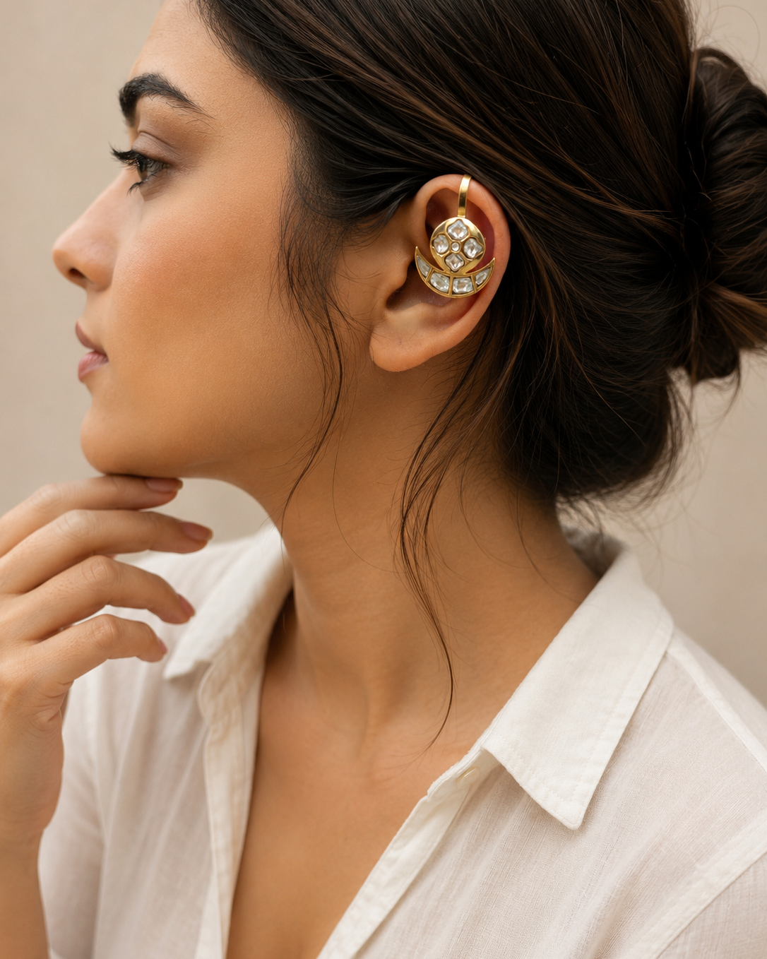 Kundan Ear Cuff-G141300