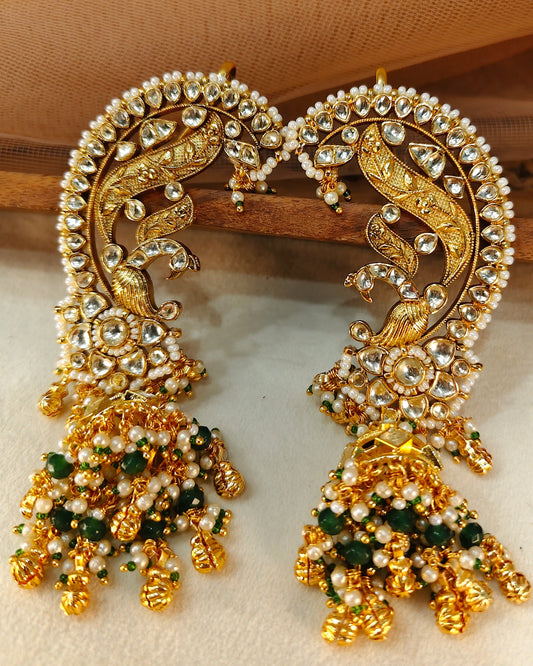 Jadav Kundan Earrings(Ear Cuffs)-G355300