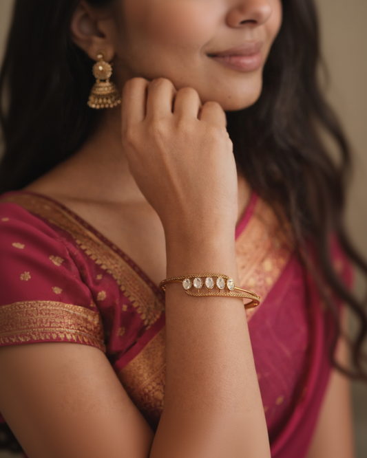 Delicate Moissanite Cuff/kada (Copy)-G351000