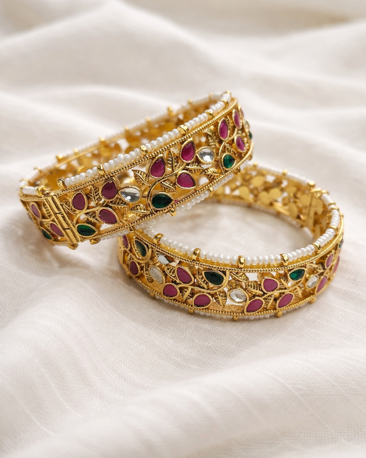 Jadav Heritage Bangles(Set of 2)-G355100