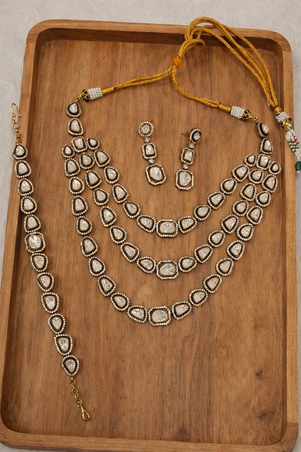 Moissainite Layered Necklace Set-G3511800