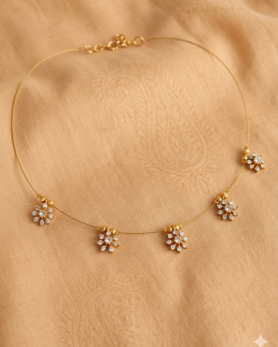 Invisible Star Design Necklace-G35300